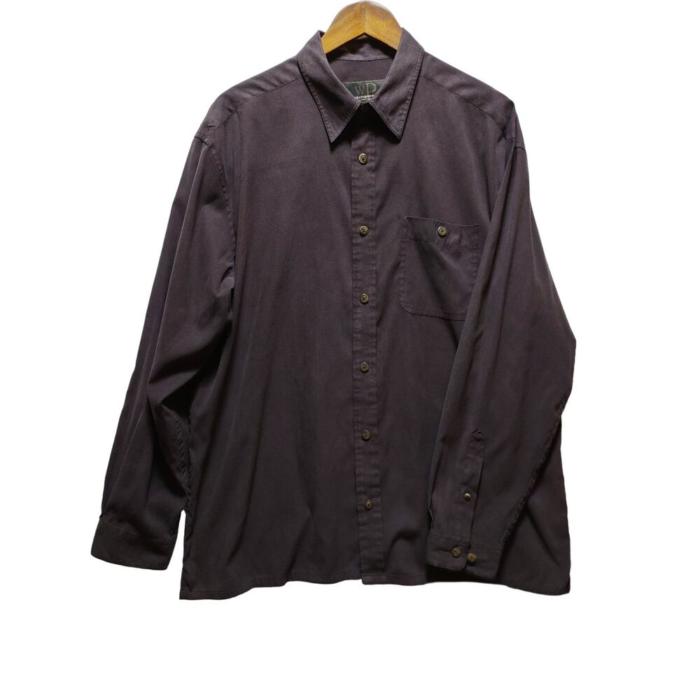 Weatherproof Faux Suede Shirt Jacket Plum Large